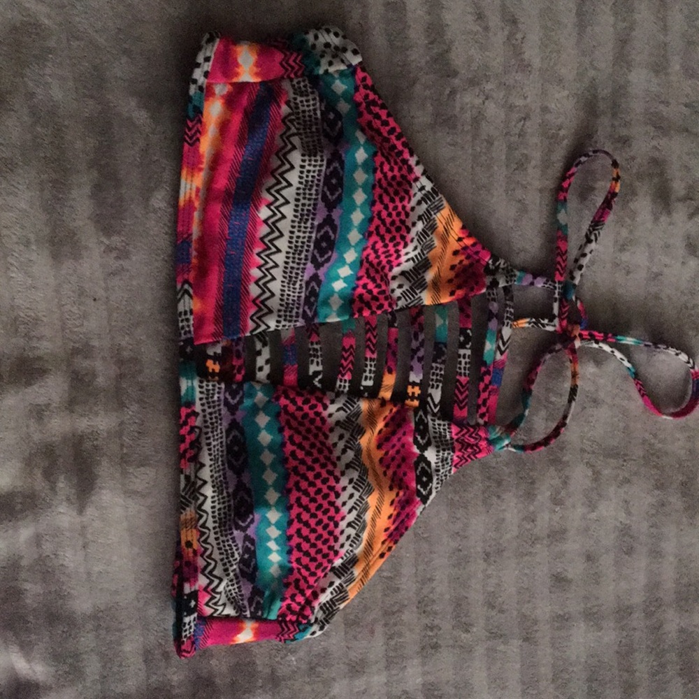 Super cute padded Tribal bikini top